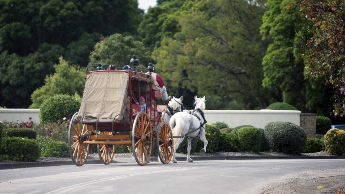 The Cobb and Co stagecoach rides are a popular feature of the annual Woronora Memorial Park Open Day.