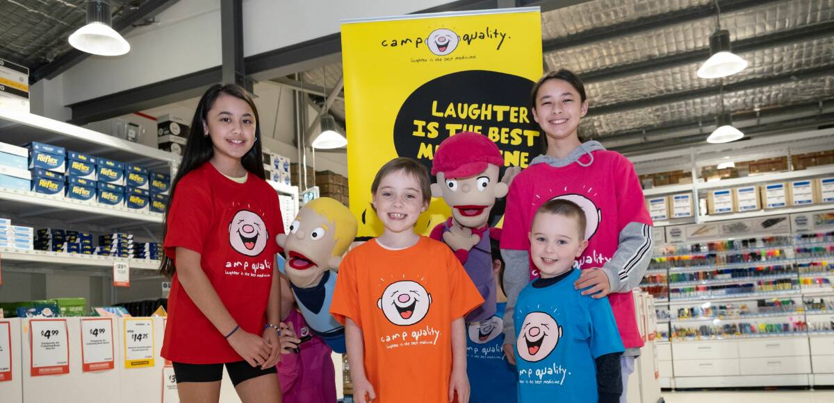Shoppers participating in this year's Taren Point Officeworks' Round Up to Make a Difference initiative have helped to raise $90,000 for Camp Quality's programs which support children affected by cancer.