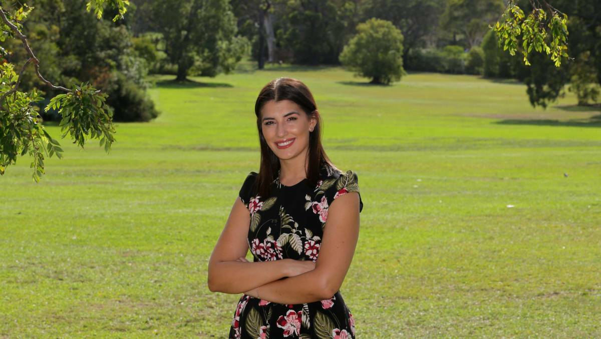  Eleni Petinos in Miranda Park, which is part of the F6 road reservation. She has accused Labor MPs of shutting down the debate this week on the F6 extension. Picture: John Veage