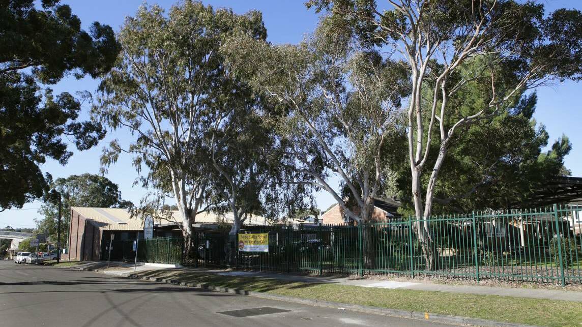 All aboard: Changed traffic conditions will be introduced outside the about-to-be demolished Penshurst Public School to accommodate a shuttle bus to take students to Peakhurst West Public School from the start of the school year. Picture: John Veage