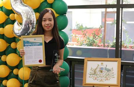 Evelyn Hsieh was named Bayside's 2021 Young Citizen of the Year.