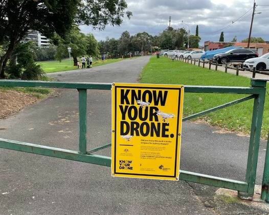 Drones in parks in the Georges River local government area have entered the airspace of Sydney Airport.