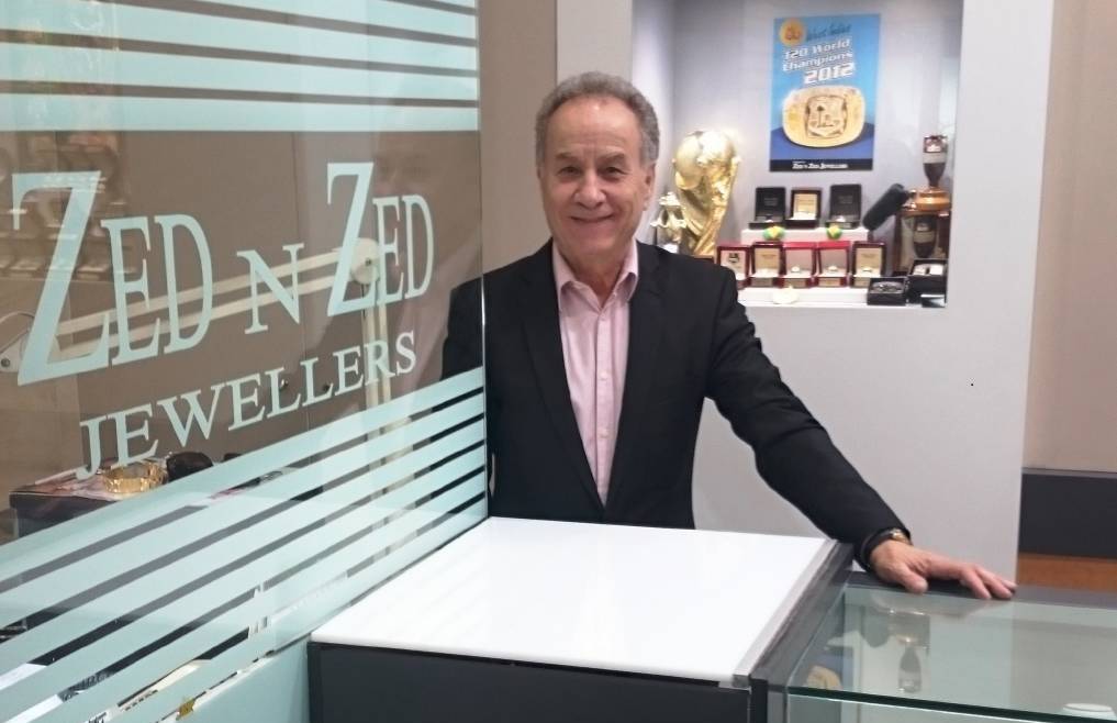 St George Business Chamber president Allan Zreik in his shop at Westfield Hurstville said the key to recovery is to Buy Local.