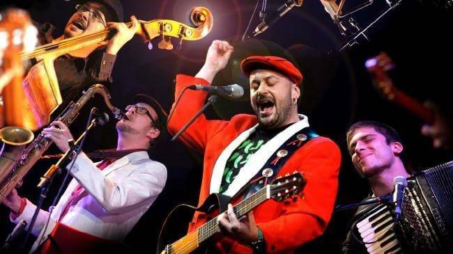 Gypsy fusion band, Monsieur Camembert is part of the colourful line-up of entertainment at this weekends Streets Alive Festival at Brighton-Le-Sands.