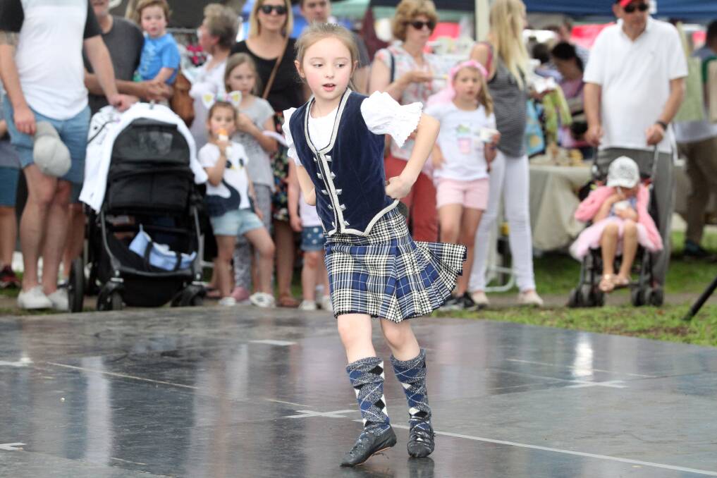 Highland fling: The festival featured a program of non-stop live entertainment including many community dancing groups.