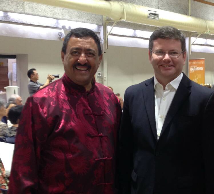 Oatley MP Mark Coure with and Karl Saleh, chair of the Riverwood Community Centre (left). 