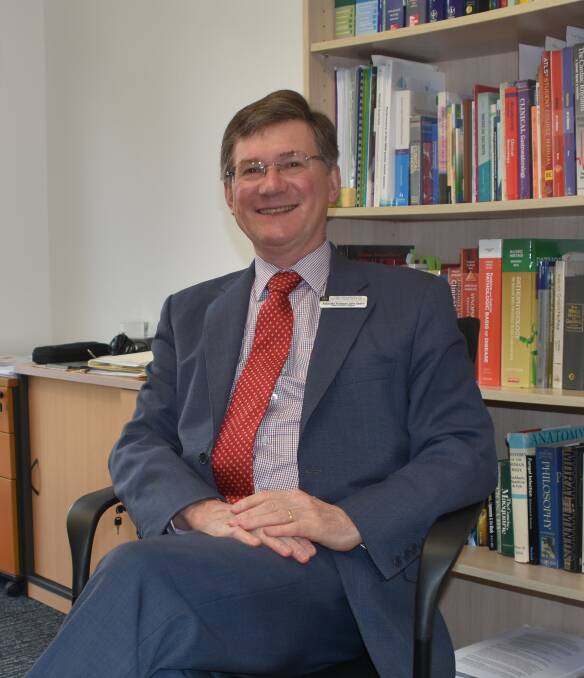 PROFESSOR: Dr John Dearin at the University of Notre Dame clinical school in Lithgow. Picture: PHOEBE MOLONEY.