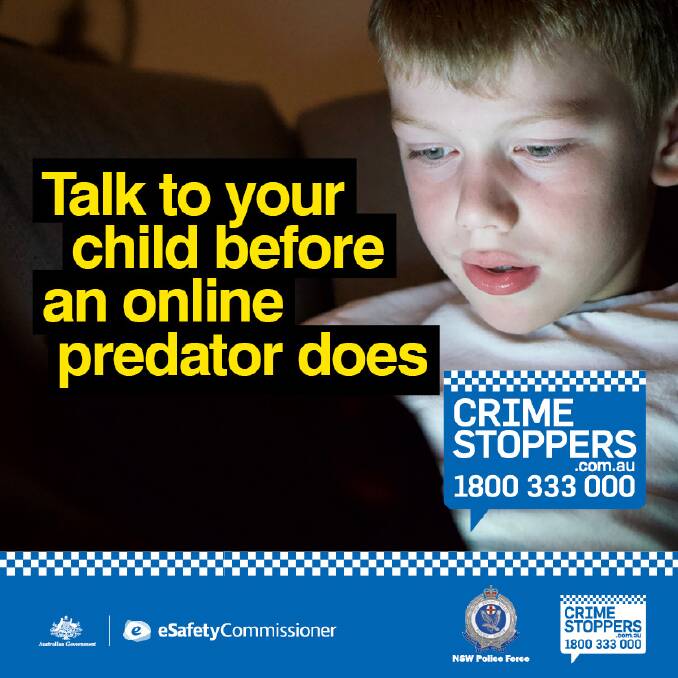 Crime Stoppers has released a guide on its website on ways parents can talk to their children about online safety and sexual predators. Picture: Crime Stoppers