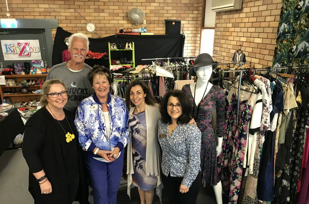 Supporting the Community: Southern Grace CEO, Vicki Sherry (2nd from R) with Southern Grace staff and customers. Picture: Supplied