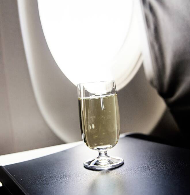 JUST THE ONE: It's easy to take advantage of the free bar service when we are flying, but consider what this does to your system and your palate. 
