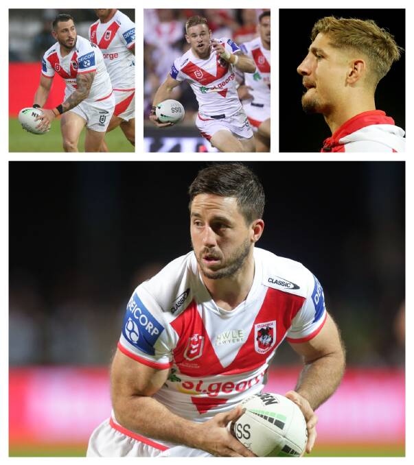 Core four: Jack Bird, Matt Dufty, Zac Lomax and Ben Hunt are the keys for St George Illawarra if the likes of Paul Vaughan and Blake Lawrie can continue to set a platform. Pictures: ACM
