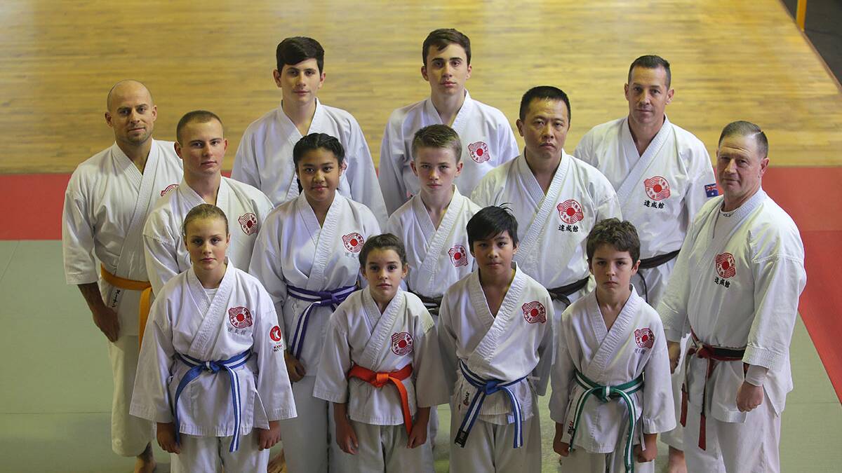 Karate Students in training. Pictures: John Veage