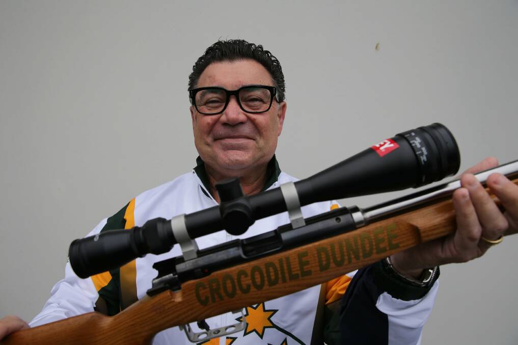 Australia:Bill Collaros interest in shooting began when he attended a match at the Athens Olympics in 2004.Picture John Veage