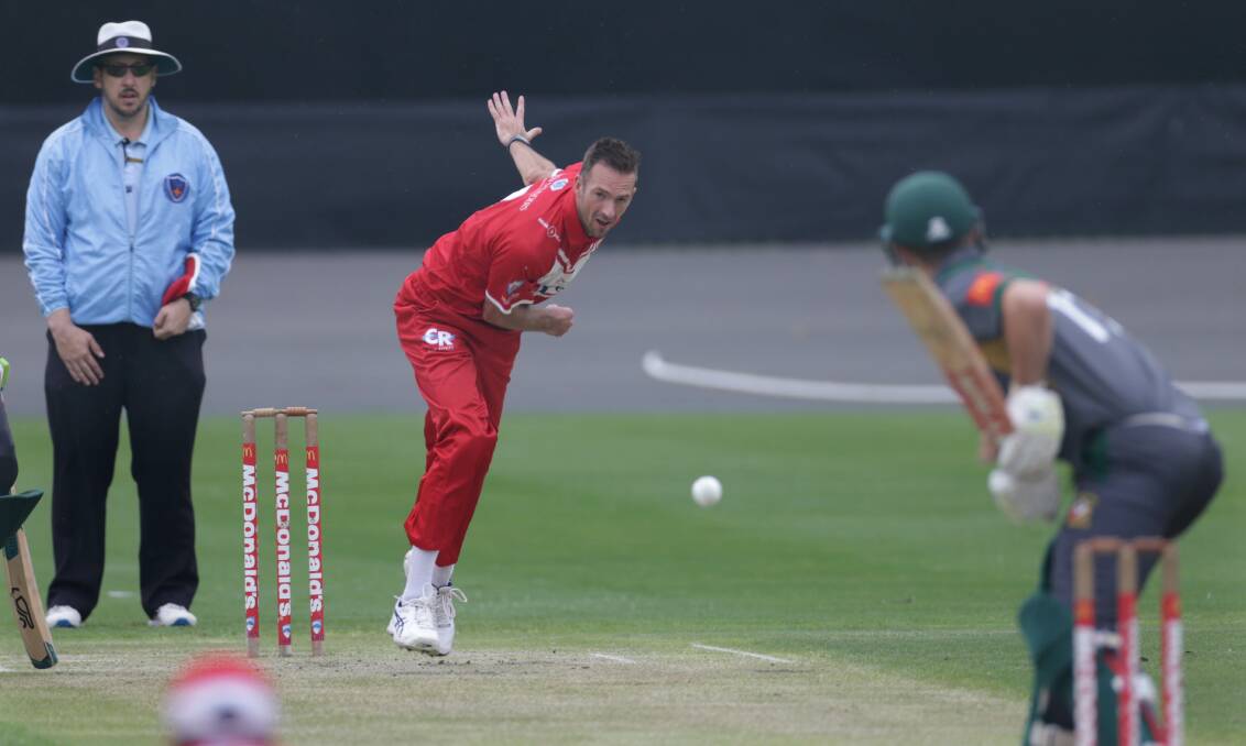 Bowled: Trent Copeland.Picture John Veage