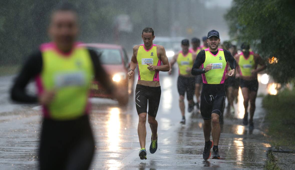 Tough going : Competitors also had to fight the weather in the 2019 Challenge.Picture John Veage