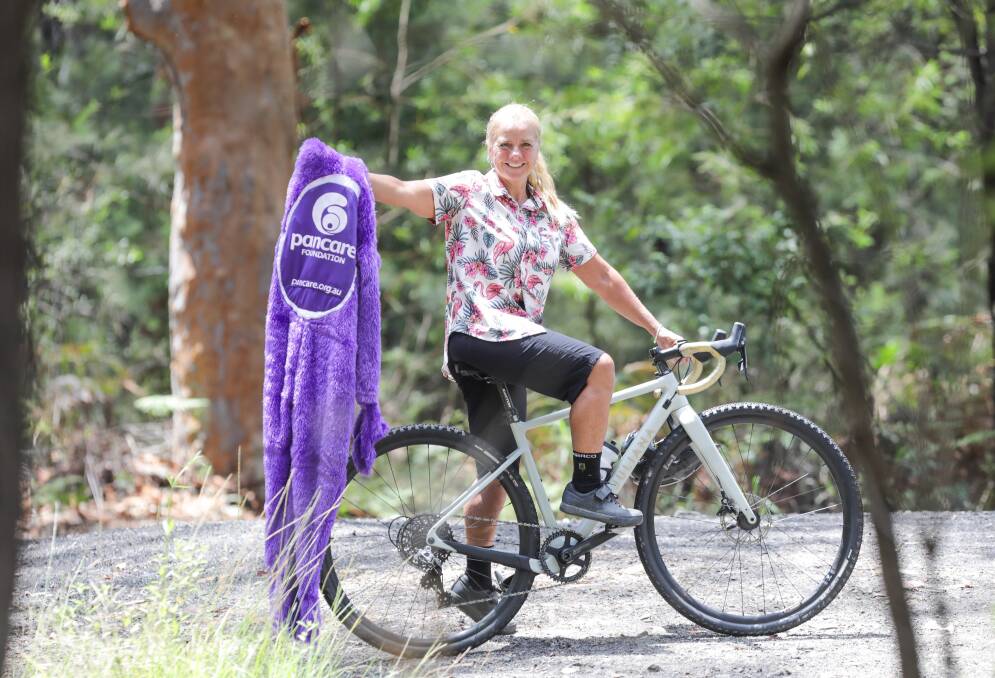 Jody Mielke aims to ride on a gravel bike from the Cyclery Studio in Kirrawee to the Thredbo Cannonball Festival. Picture John Veage