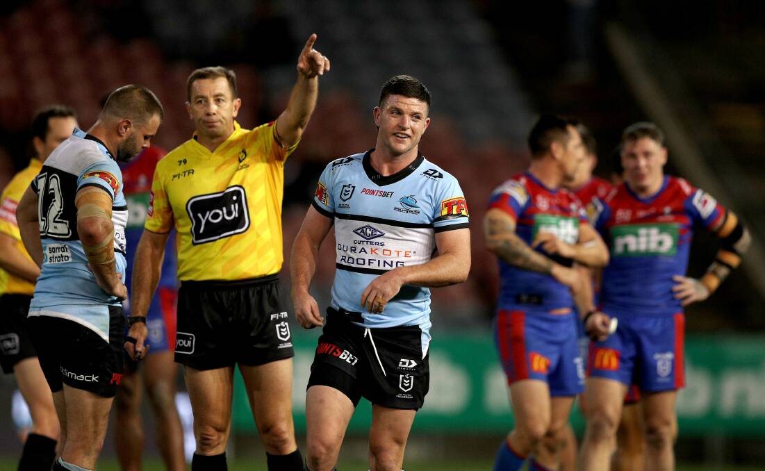 Bad night: Coach Morris apologises after Townsend sent off in Sharks nightmare game.Picture NRL Images