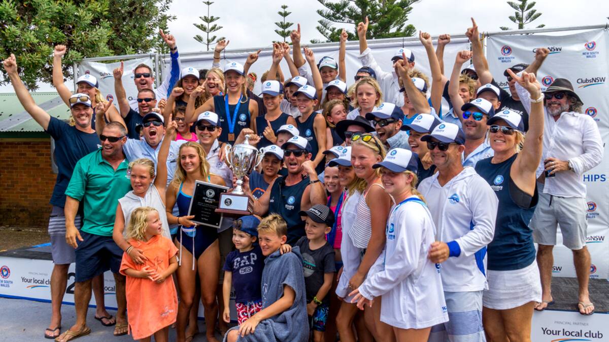 State Champs:Elouera SLSC NIppers on the podium as NSW state champions