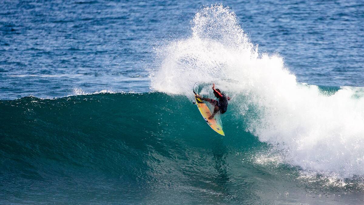 This result sees Toledo rocket from 8th to 3rd on the rankings as he eyes a spot at the WSL Rip Curl Finals later this year.Picture WSL/Miers