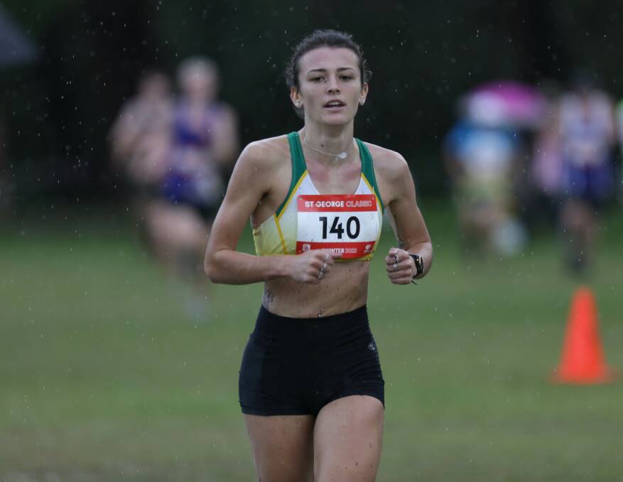5km: Women's winner Jaylah Hancock-Cameron.Picture John Veage