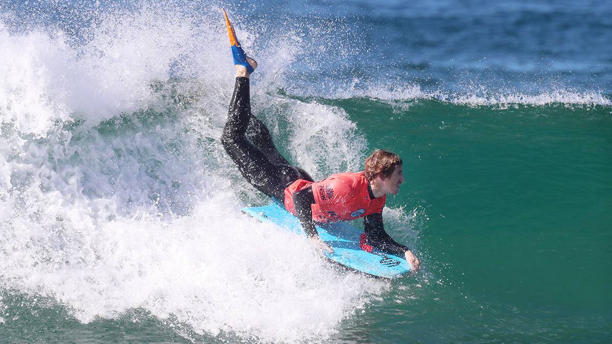  The 2018 Kiama Bodyboard King Pro held at Surf Beach. Pic of Iain campbell from South Africa . Picture: Sylvia Liber