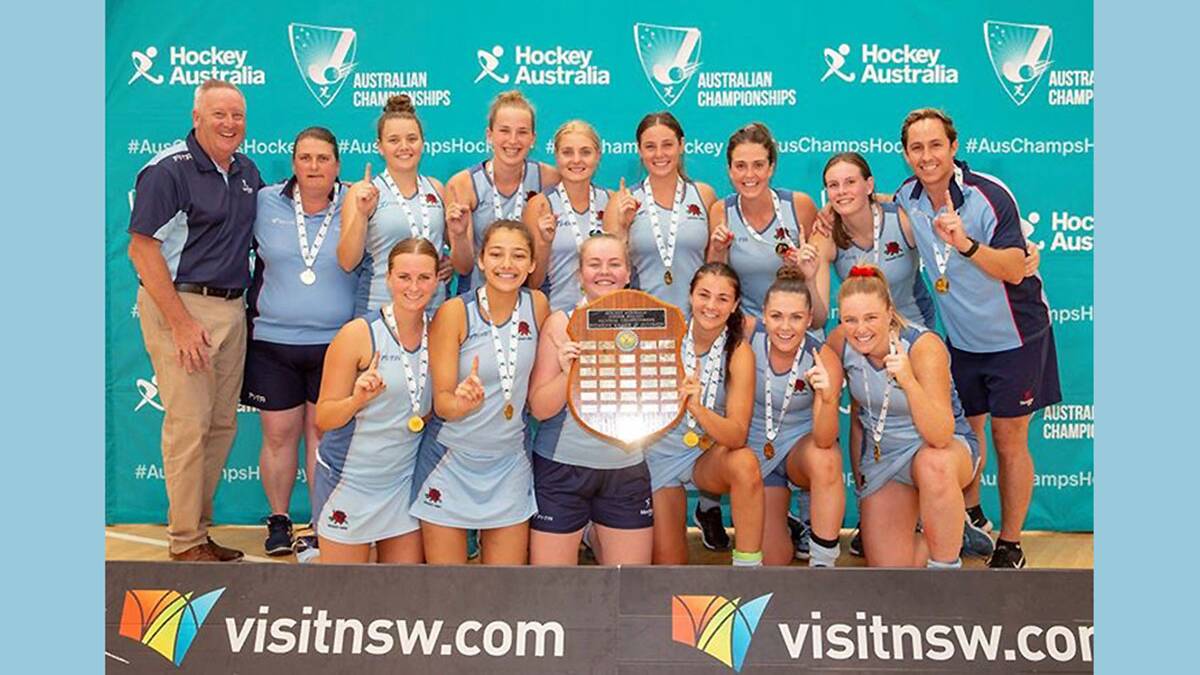 NSW: The winning Hockey Australia NSW team after their tournament victory. Picture: Supplied