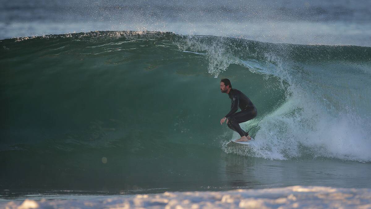 A few nice bigger waves around for Cronulla surfers today.Picture John Veage