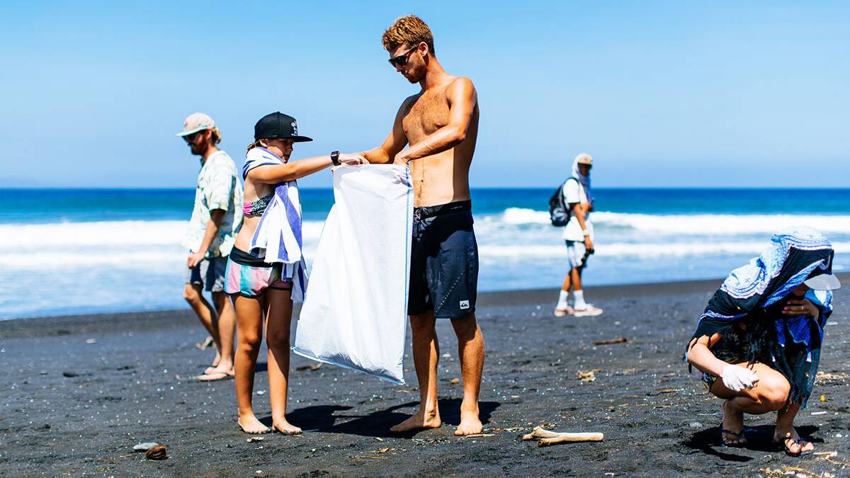 The WSL help clean up Keramas.Picture WSL/Sloane