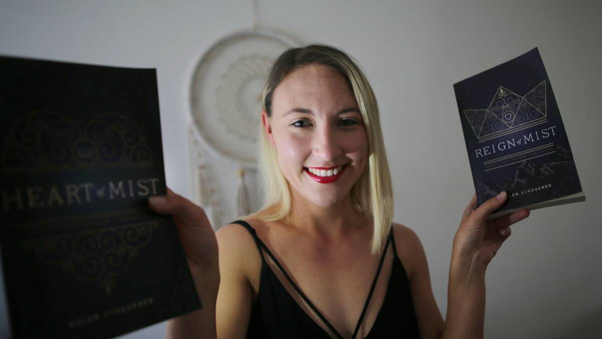 Trilogy: Author Helen Scheuerer is about to launch her final book of 'The Oremere Chronicles'-War of Mist- next month in Sydney.Picture John Veage