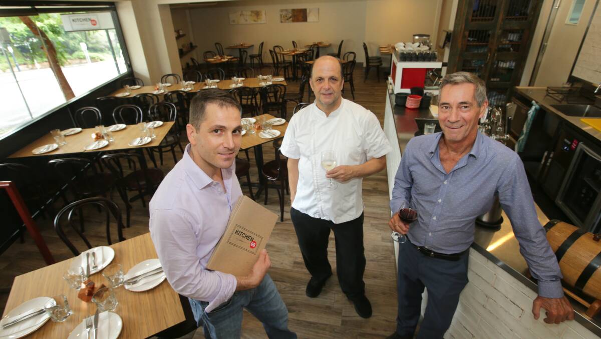 Team: Kon Mantokas,Chef Con Galigalis and Mike Cooper bring you the Kitchen 66 experience . Picture John Veage
