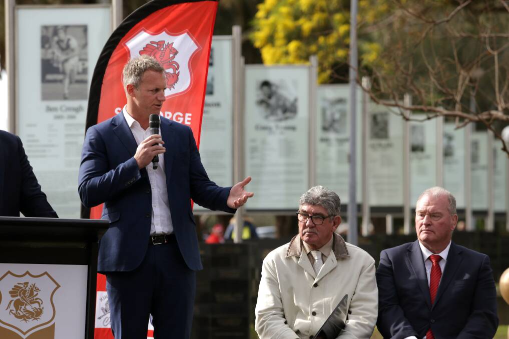 Legends Walk: Mark Gasnier was one of four new inductee's into the Legends Walk at Kogarah Oval. Picture John Veage