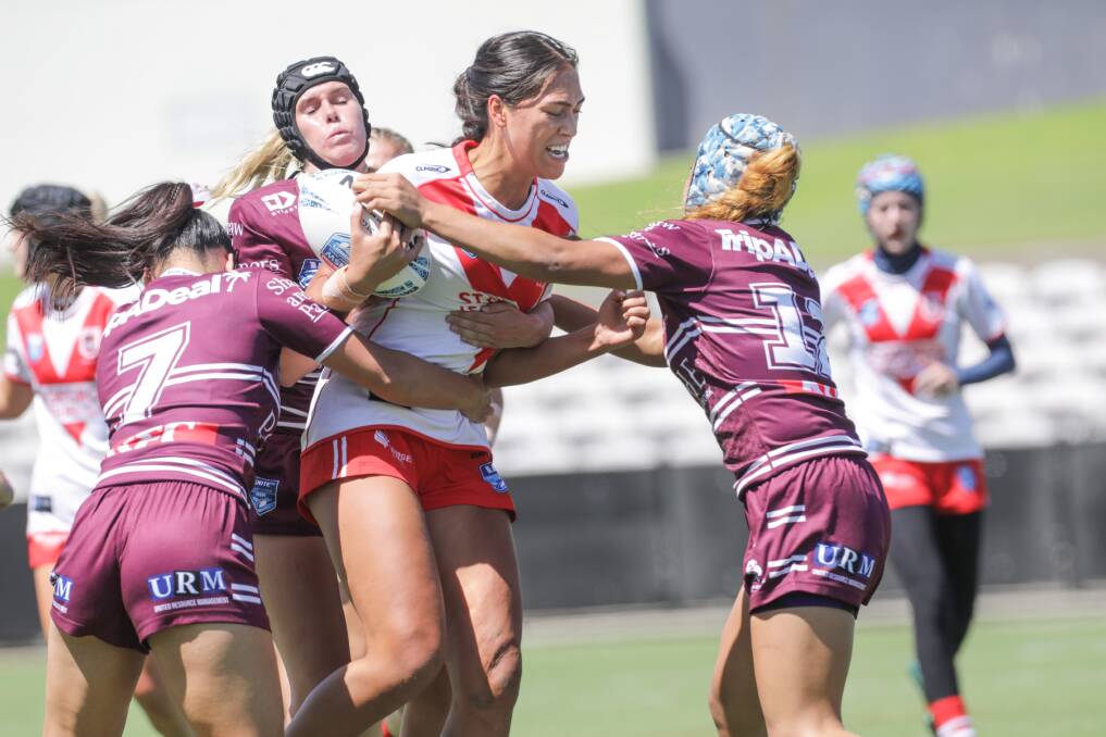 The St George U19 Tarsha Gale Cup team have endured a tough start to the year with losses to Penrith away and the Manly Sea Eagles at home. Picture John Veage
