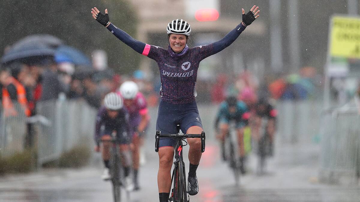 Stage win: Ashlee Ankudinoff sealed the Tour win with victory in the 120-kilometre road race.Picture Con Chronis