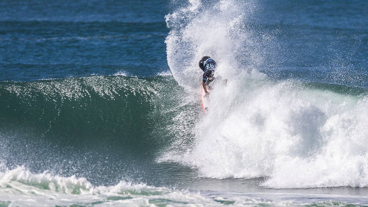 Cronulla's Connor O'Leary takes the win with a 10.17 over Toledo's 9.10.Picture WSL / Poullenot