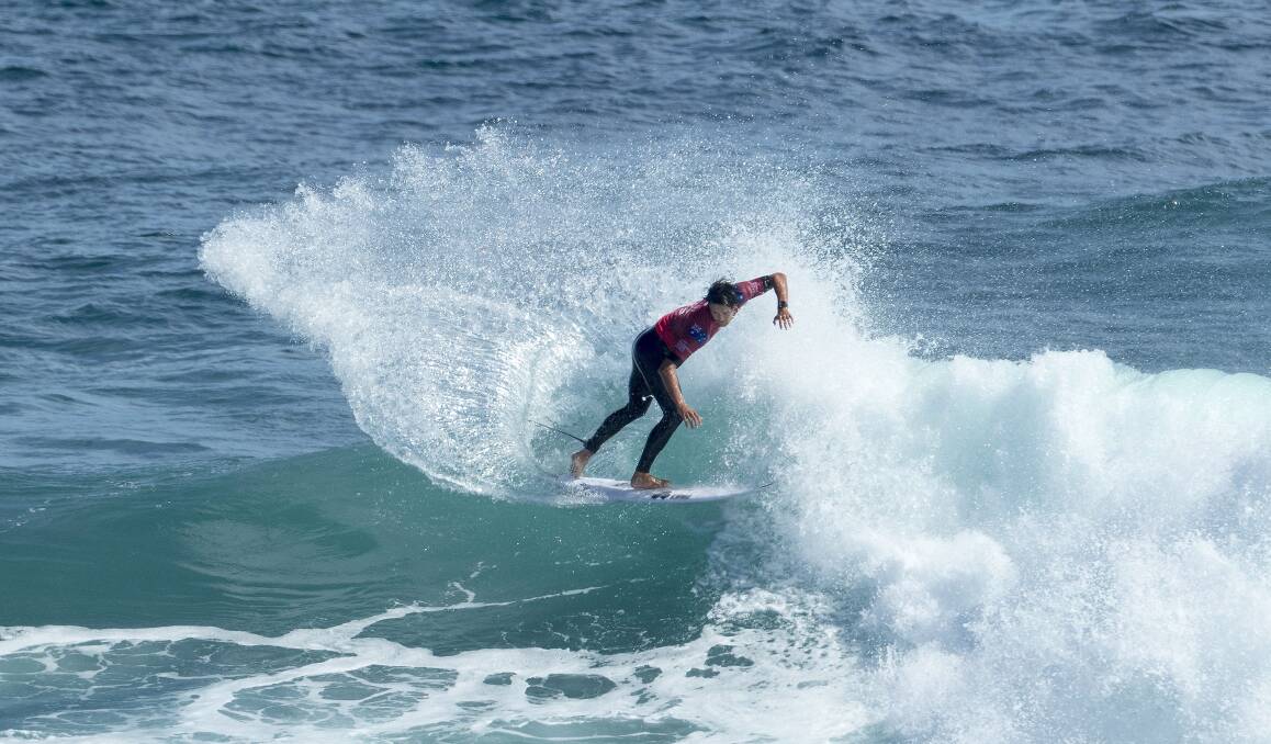 Critical results: Connor O'Leary's round two win over Patrick Gudauskas at Margaret River Main Break keeps his World Tour season in positive territory. Picture: WSL/Cestari 