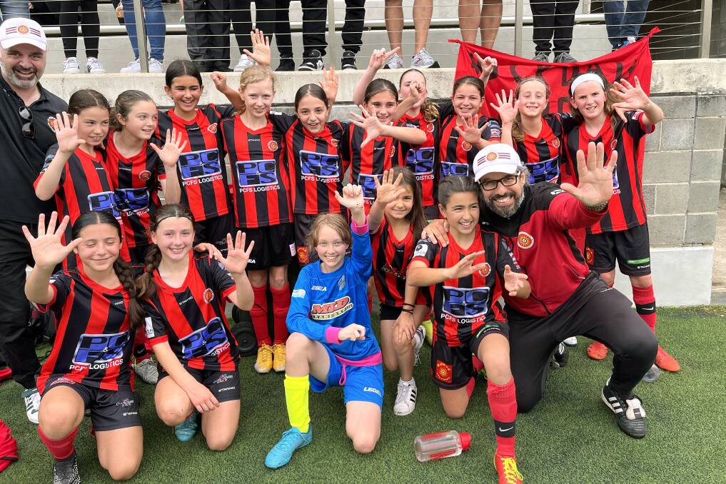 The unstoppable and 2022 unbeaten Rockdale City Suns U12 Girls shone brightly on Sunday and celebrated their Champions of Champions season success.