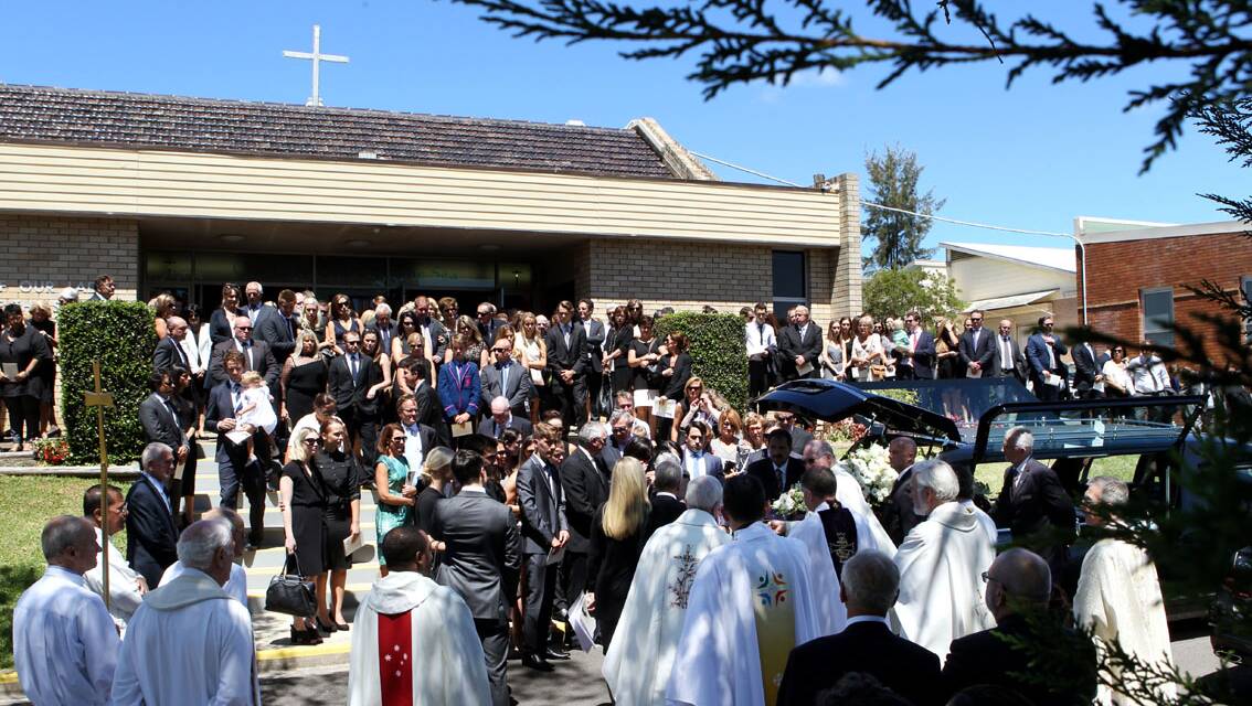 Farewelled: More than 600 people attended a Requiem Mass for Michael Tynan, which was con-celebrated by 10 priests.Picture John Veage