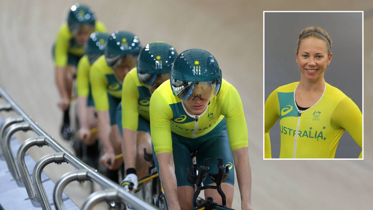 Green and gold: Endurance rider Ashlee Ankudinoff and (inset) sprinter Kaarle McCulloch will be competing at their second Olympic Games. Pictures John Veage