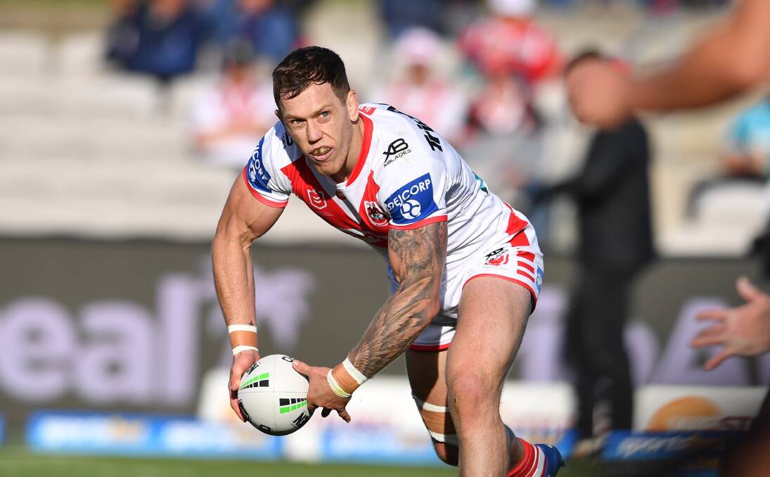 Valuable:Dragons Skipper Cameron McInnes has been named in the New South Wales State of Origin squad and also been awarded the Dragons' Player of the Year .Picture NRL Images