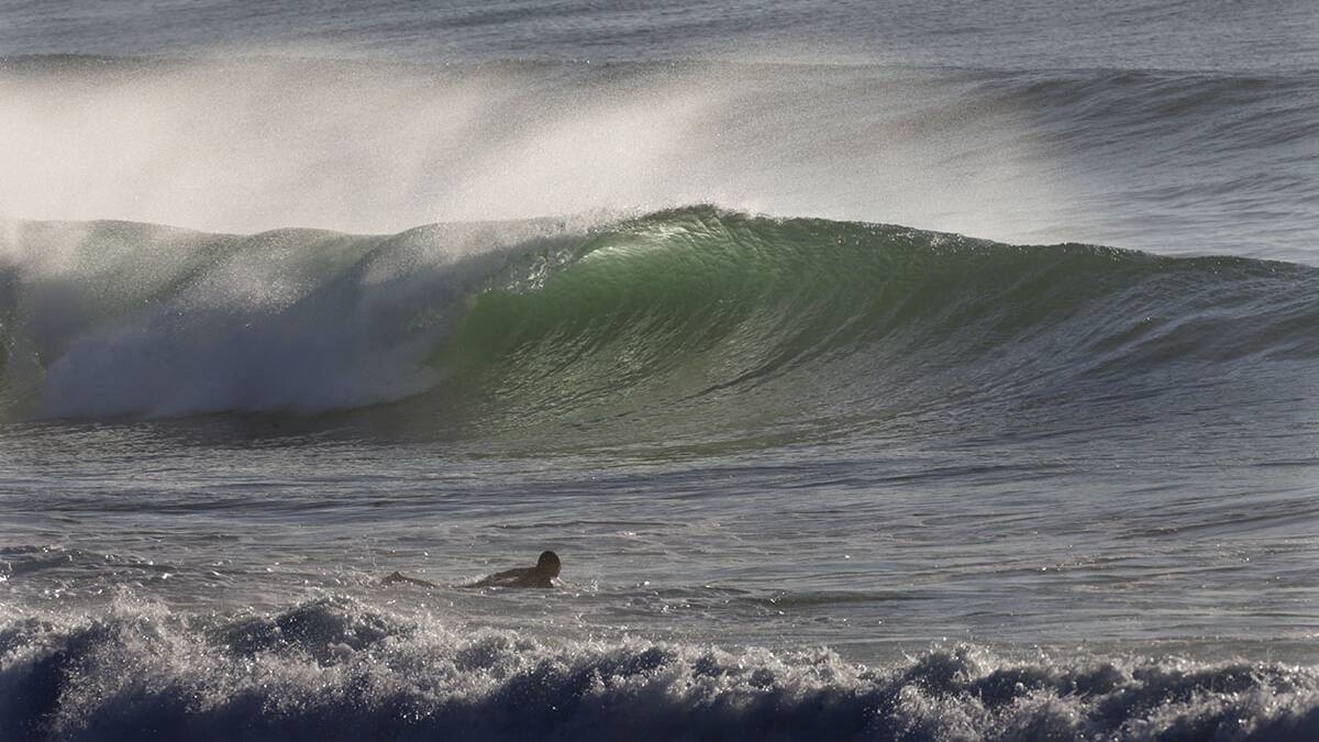 Some good size waves around yesterday.Picture John Veage