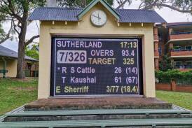 Sutherlands Glenn McGrath Oval new electronic scoreboard .