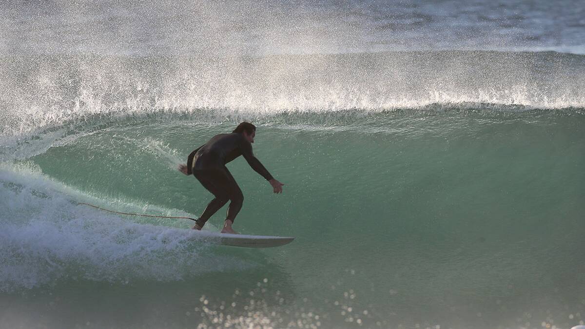 Perfect little waves today for Cronulla surfers.Picture John Veage