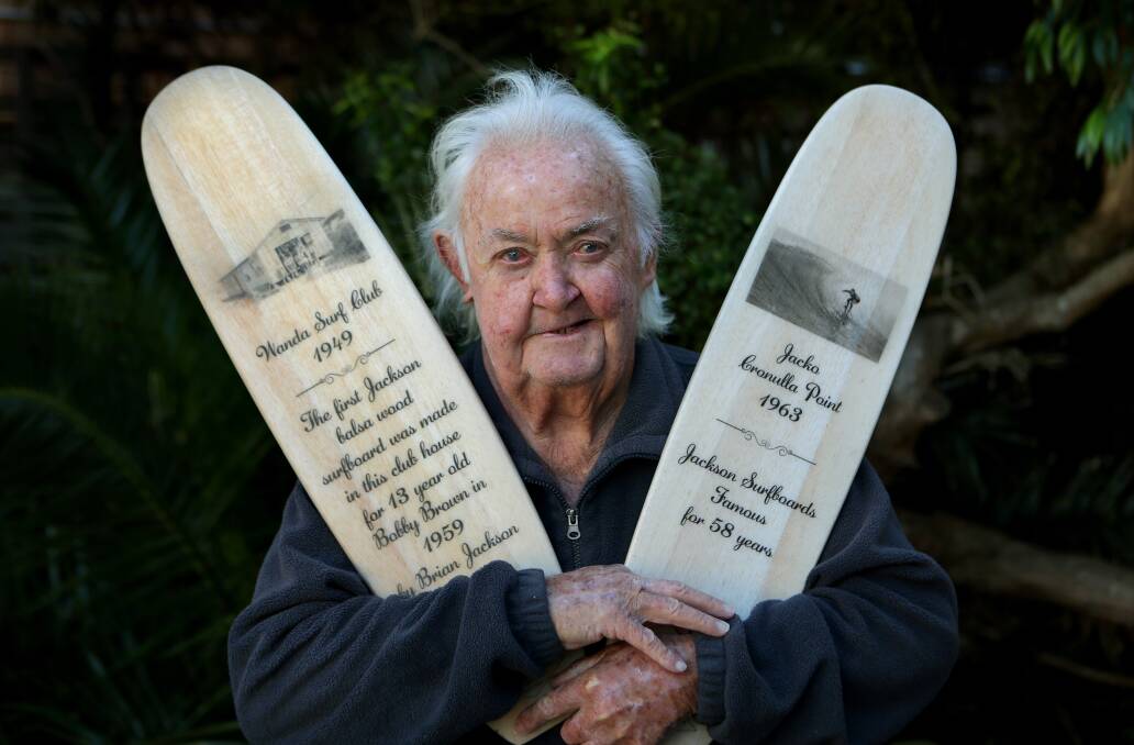 Craftsman: Cronulla founding surfboard manufacturer Brian Jackson has passed away. Picture: John Veage