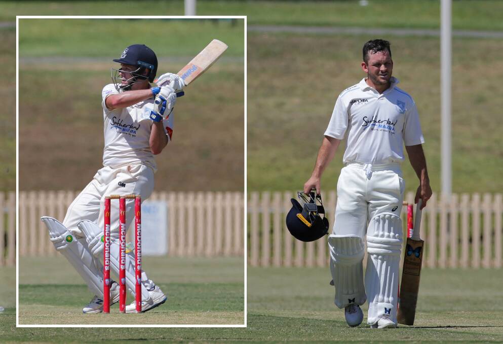 Class: Openers Chris Williams (L-102) and Jarryd Biviano (88) put in the hard work early only to be left ruing lost opportunities on Sunday. Picture: John Veage
