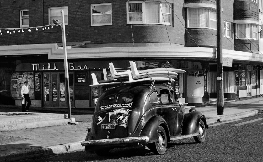 Iconic: Bob Weeks 1962 picture of John Gittens car parked at Cronulla Beach is part of our history. Picture: Bob Weeks