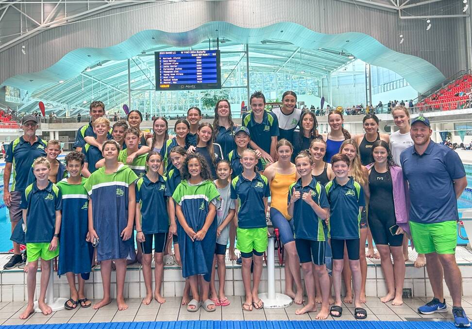 The Sans Souci Sea Devils at the 2023 Metro South East Summer Championships with their new head coach, Alex Sheil (right). Picture Supplied