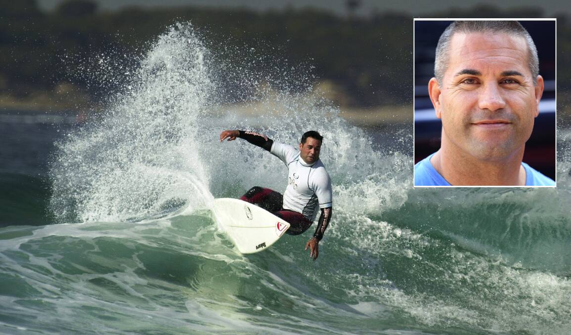 Character: John Shimooka the man and the surfer-he will be missed by his son, friends family and the greater surfing community. Pictures: John Veage