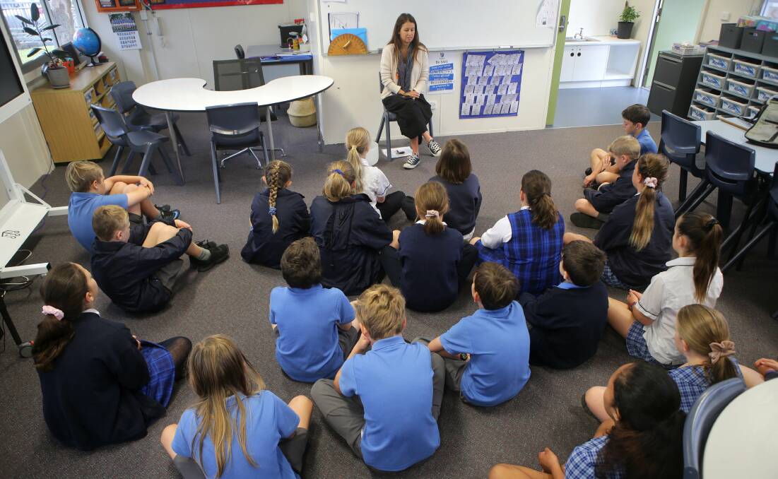 Mindfulness: Educator Sam Brown has been teaching Mindfulness in schools for four years. Picture: John Veage