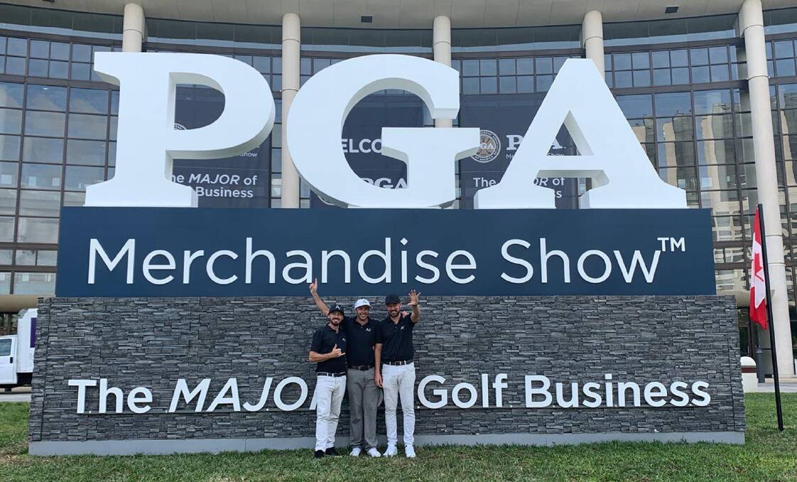 Big show: Tane ,Brett and Robb at the Florida PGA show