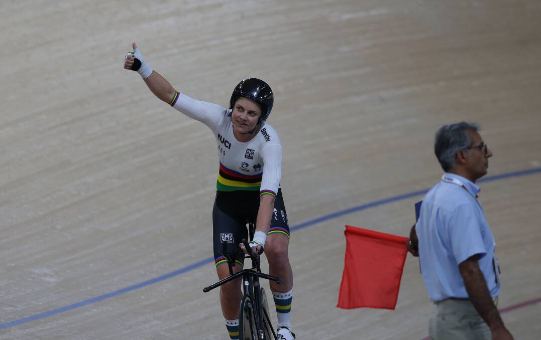 Goals: 2019 Track cyclist of the year Ankudinoff is Australia's only female rider to have won four world titles in endurance events on the track. Picture: John Veage